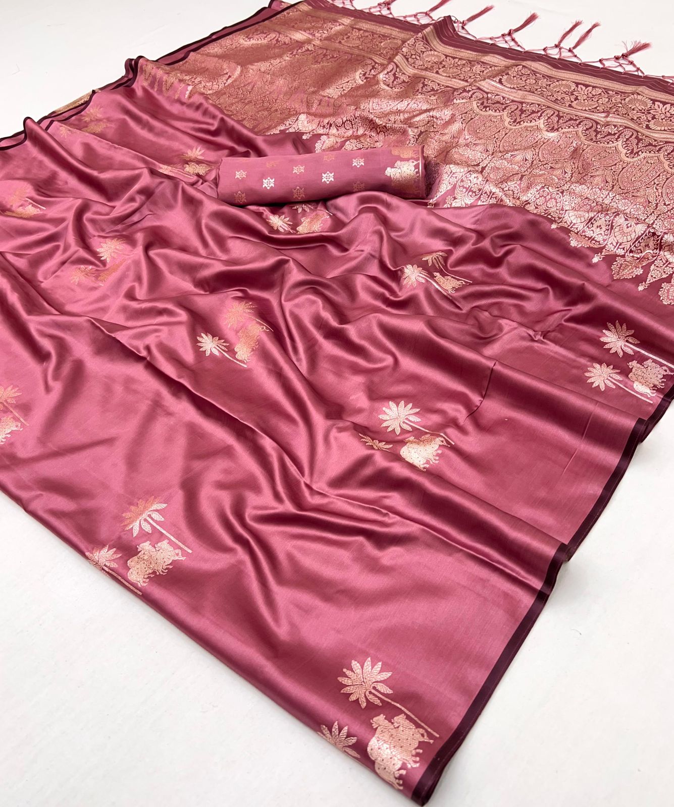 Kanthkala Pichhwai By Rajtex Satin Occation Wear Saree Orders In India